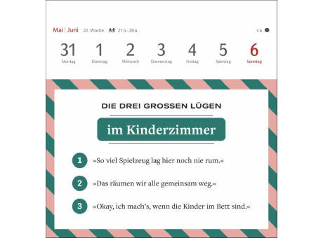 Die drei großen Lügen Premium-Postkartenkalender