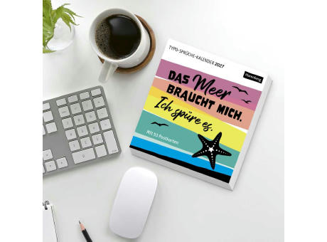 Typo-Sprüche-Kalender Postkartenkalender