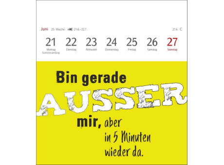 Typo-Sprüche-Kalender Postkartenkalender