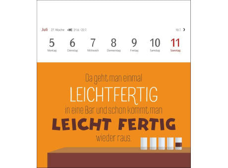 Der fette Vogel bricht den Ast Postkartenkalender
