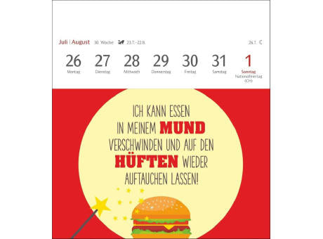 Der fette Vogel bricht den Ast Postkartenkalender
