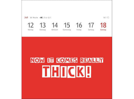 Now I know how the rabbit runs Postkartenkalender