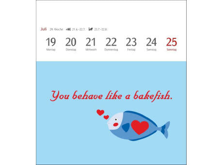 Now I know how the rabbit runs Postkartenkalender