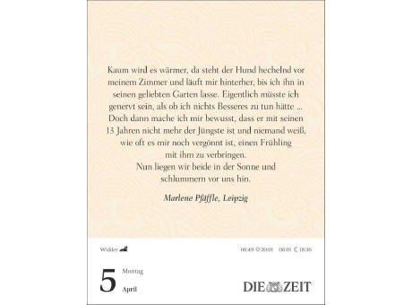 Was mein Leben reicher macht Tagesabreißkalender