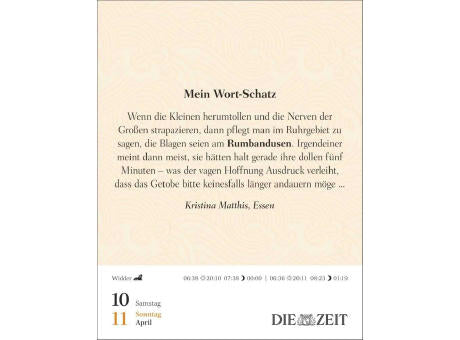 Was mein Leben reicher macht Tagesabreißkalender