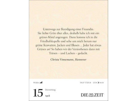 Was mein Leben reicher macht Tagesabreißkalender
