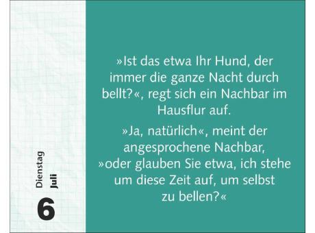 Witzirin Tagesabreißkalender