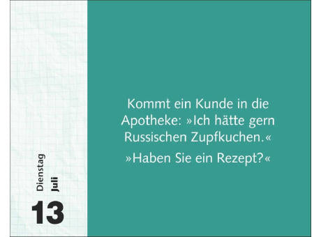 Witzirin Tagesabreißkalender