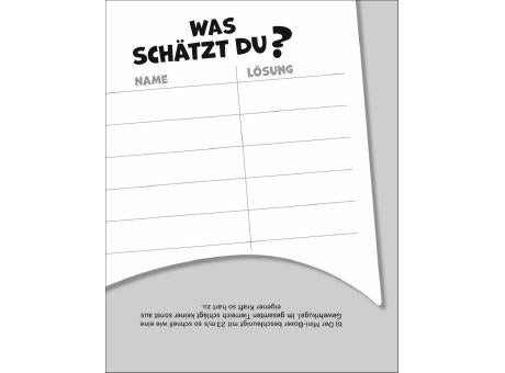 Was schätzt du denn? Tagesabreißkalender