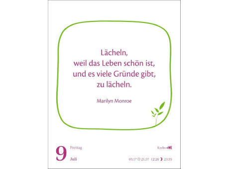 Heute ist dein Tag! Tagesabreißkalender
