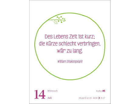 Heute ist dein Tag! Tagesabreißkalender