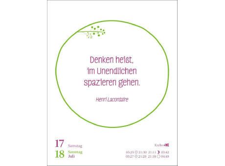 Heute ist dein Tag! Tagesabreißkalender