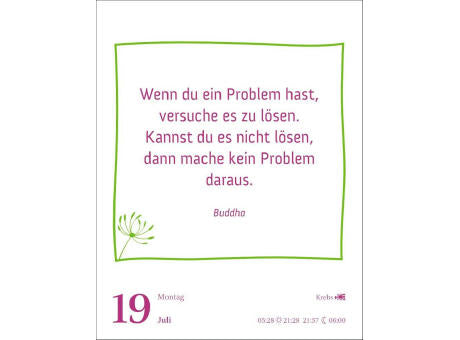 Heute ist dein Tag! Tagesabreißkalender