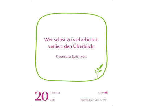 Heute ist dein Tag! Tagesabreißkalender