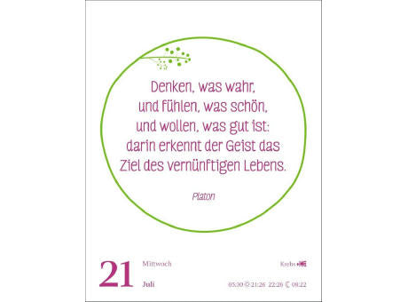 Heute ist dein Tag! Tagesabreißkalender