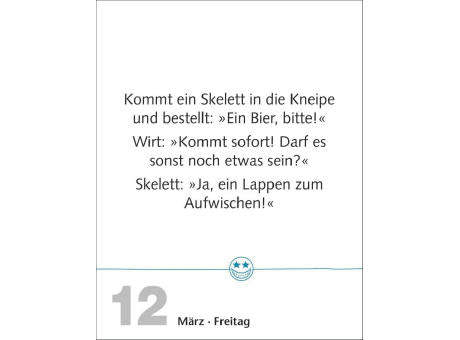 Beste Witze Tagesabreißkalender