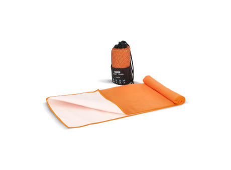 R-PET-Schnelltrocknungshandtuch 40 × 80 cm mit Beutel, Sublimationsdruck.