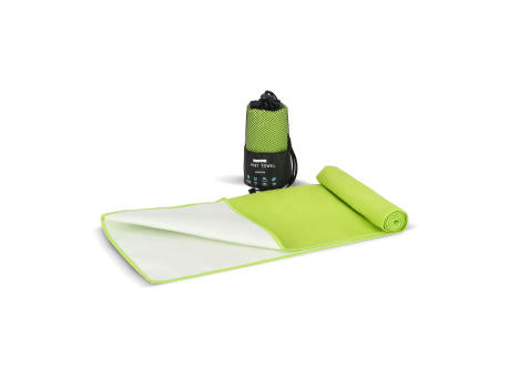 R-PET-Schnelltrocknungshandtuch 40 × 80 cm mit Beutel, Sublimationsdruck.