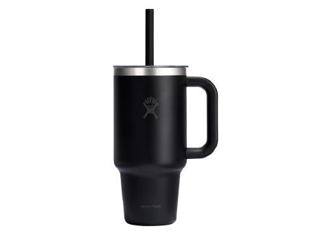 Hydro Flask 32 OZ TRAVEL TUMBLER CLEAR LID BLACK