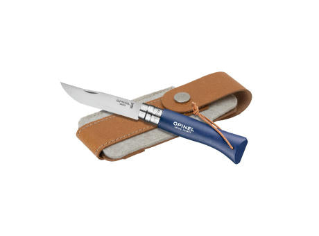 Opinel Colorama No 08 Taschenmesser in einer Gürteletui