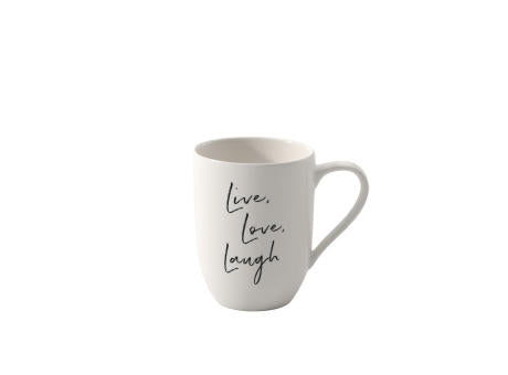 Statement Becher mit Henkel Live Love Laugh