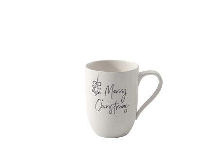Statement Becher mit Henkel Merry Christmas