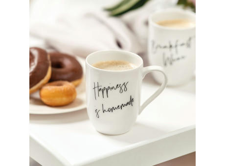 Statement Becher mit Henkel Happiness is homemade
