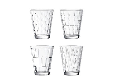 Dressed Up Wasserglas Set 4tlg clear