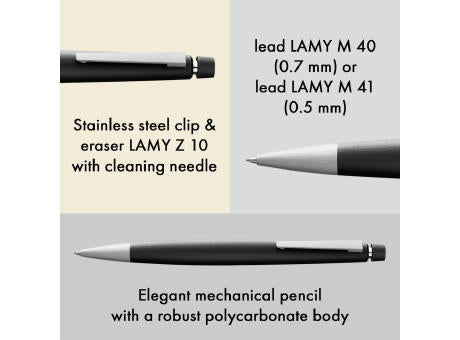 Druckbleistift LAMY 2000 black