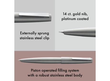 Füllhalter LAMY 2000 M silver