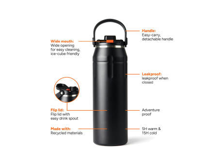 Nordic Drift trail Isolierte RCS Sportflasche 940ml