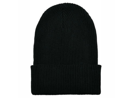 FX1504RY007-Recycled Yarn Ribbed Knit Beanie