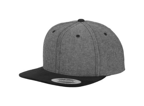 FX6089CH017-Chambray-Suede Snapback Cap