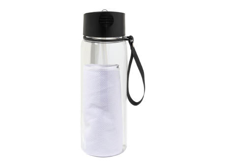 RPET Trinkflasche mit Handtuch Fitmax