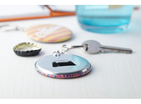 Button-Schlüsselanhänger KeyBadge Bottle