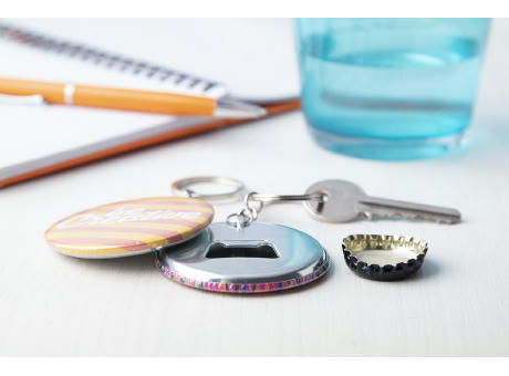 Button-Schlüsselanhänger KeyBadge Bottle