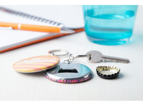 Button-Schlüsselanhänger KeyBadge Bottle