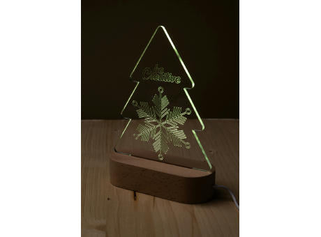 Weihnachtsbaum LED-Lichttrophäe Woodify Xmas