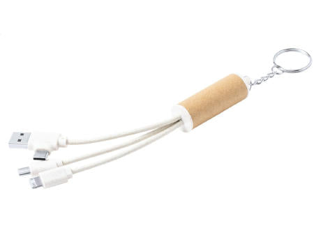 Schlüsselanhänger mit USB-Ladekabel Paplen