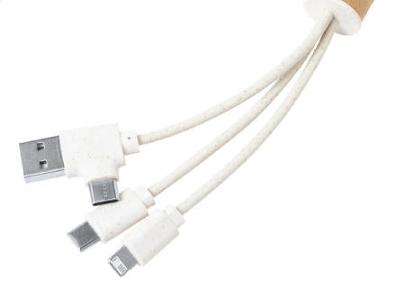 Schlüsselanhänger mit USB-Ladekabel Paplen