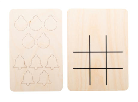 Weihnachtliches Tic-Tac-Toe Baumschmuck & Glocken TixTax