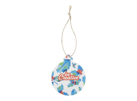 Weihnachtsbaumschmuck aus Saatgutpapier, rund CreaJul Seed