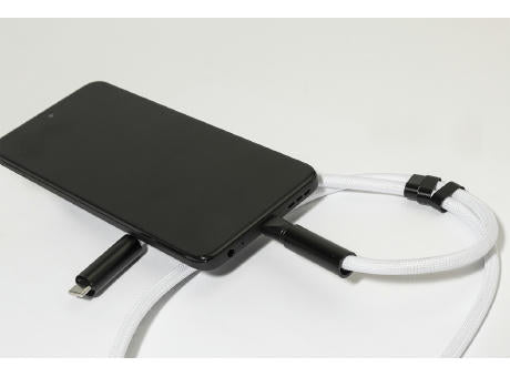 60W Lanyard mit Lade- und Datenkabel aus RPET HolCharge