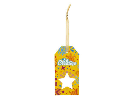 Geschenkanhänger, Stern PrinTag Plus