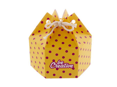 Sechseckige Geschenkbox CreaBox HexaCord M