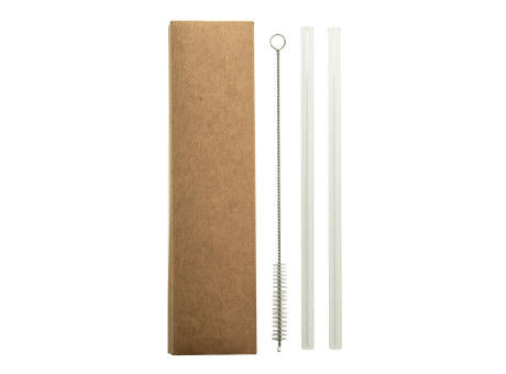 Glas-Trinkhalm-Set GlasSip