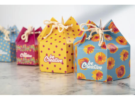 Sechseckige Geschenkbox CreaBox HexaCord S