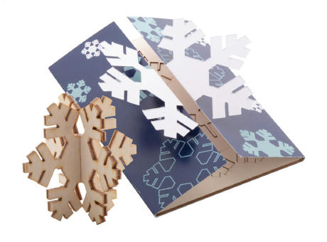 Weihnachtskarte, Schneeflocke Creax Plus