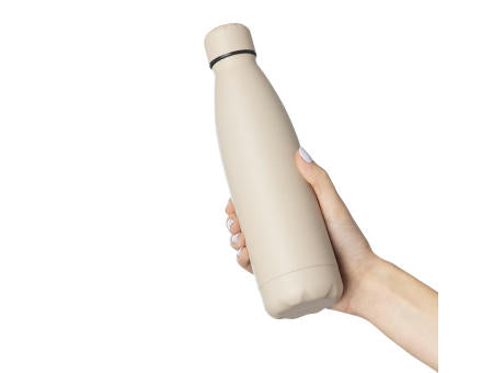 Recycelte doppelwandige Trinkflasche 500 ml Sunny