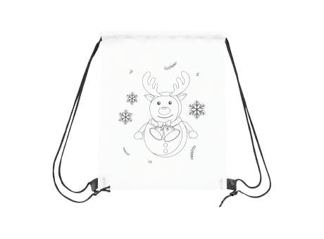 COLOURFUL SNOWMAN - Bemalbarer Turnbeutel